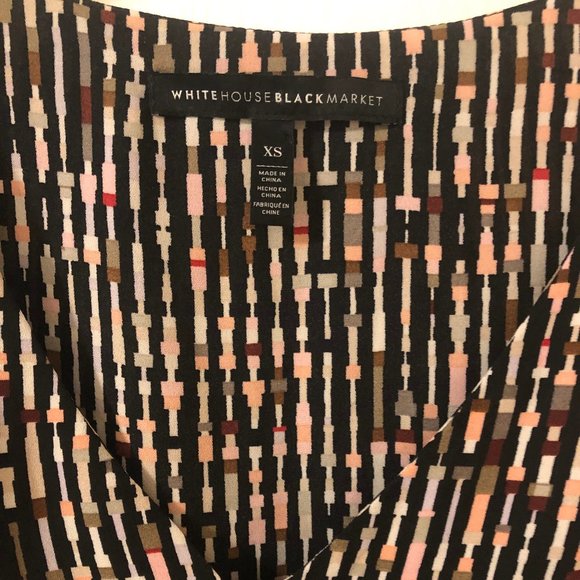 **DONATED** WHBM V Neck Layered Sleeveless Multi Colored XS - Picture 2 of 4